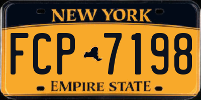 NY license plate FCP7198