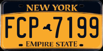 NY license plate FCP7199