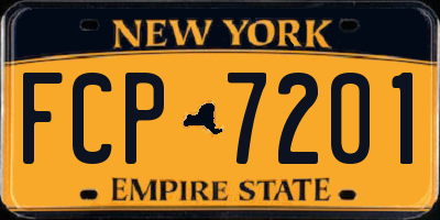 NY license plate FCP7201