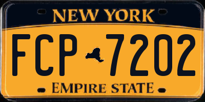 NY license plate FCP7202