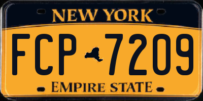 NY license plate FCP7209
