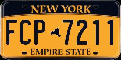 NY license plate FCP7211