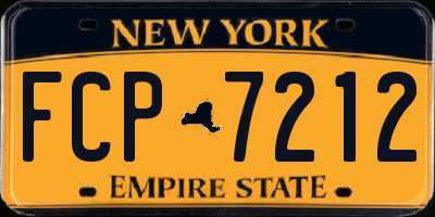 NY license plate FCP7212