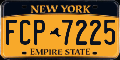 NY license plate FCP7225