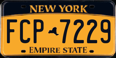 NY license plate FCP7229