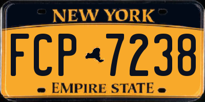 NY license plate FCP7238