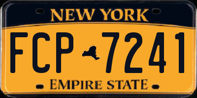 NY license plate FCP7241