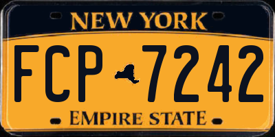 NY license plate FCP7242