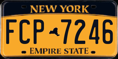 NY license plate FCP7246