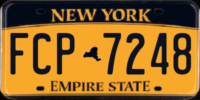 NY license plate FCP7248