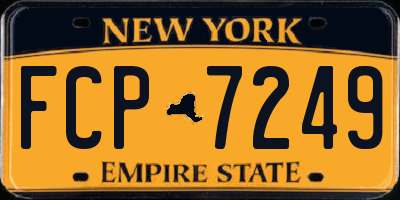 NY license plate FCP7249