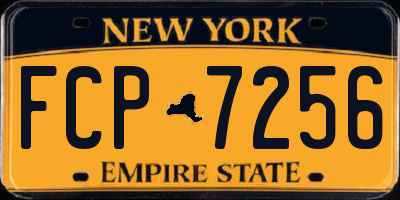 NY license plate FCP7256