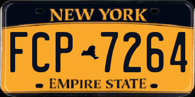 NY license plate FCP7264