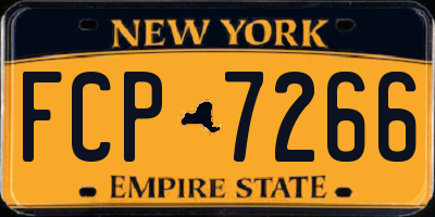 NY license plate FCP7266
