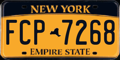 NY license plate FCP7268