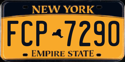 NY license plate FCP7290