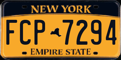 NY license plate FCP7294