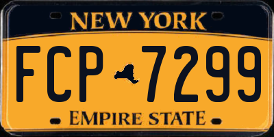 NY license plate FCP7299