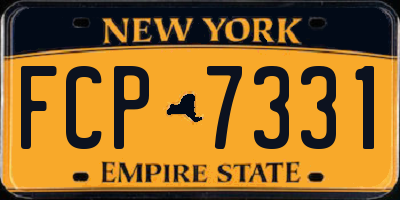 NY license plate FCP7331