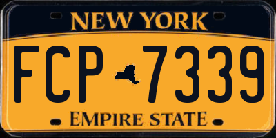 NY license plate FCP7339