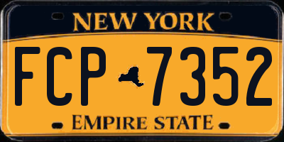 NY license plate FCP7352