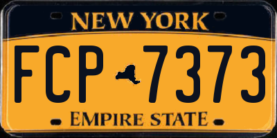 NY license plate FCP7373