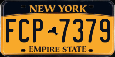 NY license plate FCP7379