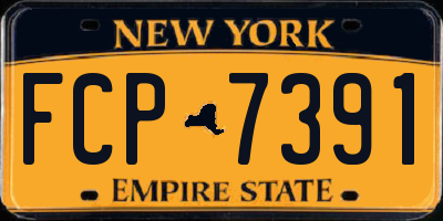 NY license plate FCP7391