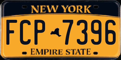 NY license plate FCP7396
