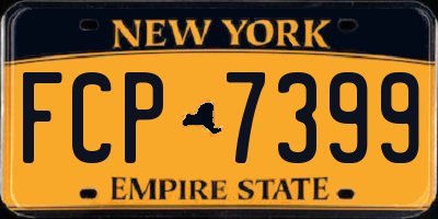 NY license plate FCP7399