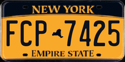 NY license plate FCP7425