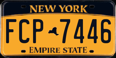 NY license plate FCP7446