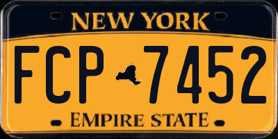 NY license plate FCP7452