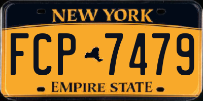 NY license plate FCP7479