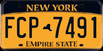 NY license plate FCP7491