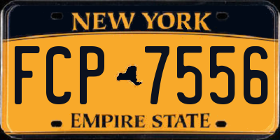 NY license plate FCP7556
