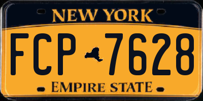NY license plate FCP7628