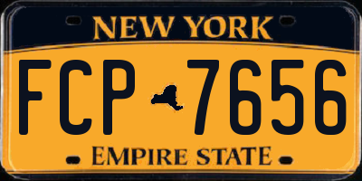 NY license plate FCP7656