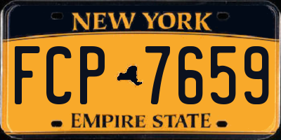 NY license plate FCP7659