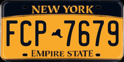 NY license plate FCP7679