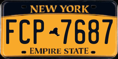 NY license plate FCP7687