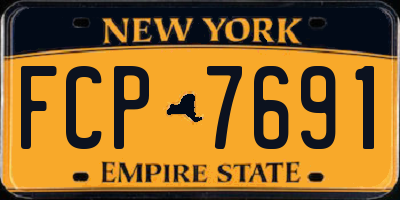 NY license plate FCP7691