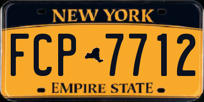 NY license plate FCP7712