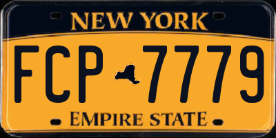 NY license plate FCP7779
