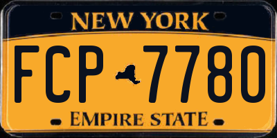 NY license plate FCP7780