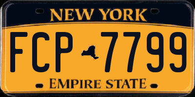 NY license plate FCP7799