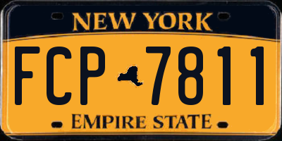 NY license plate FCP7811