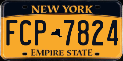 NY license plate FCP7824