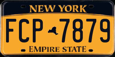 NY license plate FCP7879