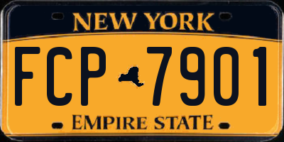 NY license plate FCP7901